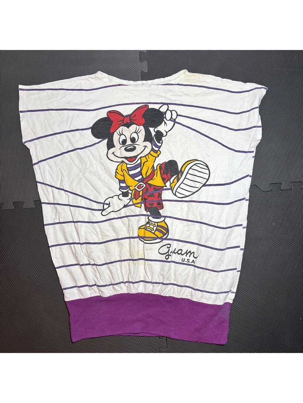 Vintage 80’s Disney Minnie Mouse White Cotton Tee Shirt One Size Retro